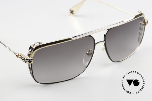 Chrome Hearts Boneyard II Titanium Shades Gold Plated, with the characteristic Chrome Hearts insignia, Made for Men Chrome Hearts Boneyard II Titanium Shades Gold Plated, with the characteristic Chrome Hearts insignia, Made for Men