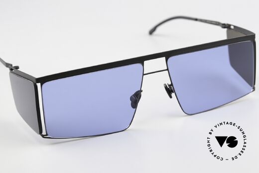 Mykita Helmut Lang HL001 Black Sides Superblue Solid, non-reflecting sun lenses with 100% UV protection, Made for Men and Women Mykita Helmut Lang HL001 Black Sides Superblue Solid, non-reflecting sun lenses with 100% UV protection, Made for Men and Women