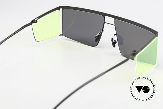 Mykita Helmut Lang HL001 Black With Fluo Yellow Sides, Size: medium, Made for Men and Women Mykita Helmut Lang HL001 Black With Fluo Yellow Sides, Size: medium, Made for Men and Women