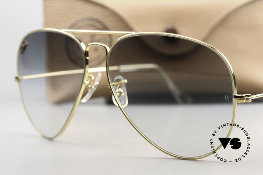 Ray Ban Large Metal II Precious Metals Gradient Lenses, NO RETRO shades, but an old original in 62/14 size, Made for Men Ray Ban Large Metal II Precious Metals Gradient Lenses, NO RETRO shades, but an old original in 62/14 size, Made for Men