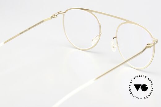 Mykita Studio 6.5 Champagne Gold Black Design, really interesting, unworn designer piece with case, Made for Women Mykita Studio 6.5 Champagne Gold Black Design, really interesting, unworn designer piece with case, Made for Women