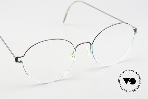Lindberg Panto 48 Air Titan Rim Old 90's Lindberg Classics, unworn, NOS, with original magnetic case by Lindberg, Made for Men and Women