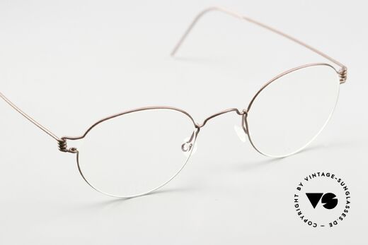 Lindberg Matt 44 Air Titan Rim Small Panto Eyewear Unisex, simple & strong frame: free from screws, rivets & welds, Made for Men and Women
