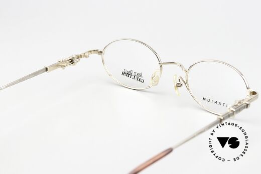 Jean Paul Gaultier 55-0039 Oval Titanium Frame 1996, Size: medium, Made for Men and Women Jean Paul Gaultier 55-0039 Oval Titanium Frame 1996, Size: medium, Made for Men and Women