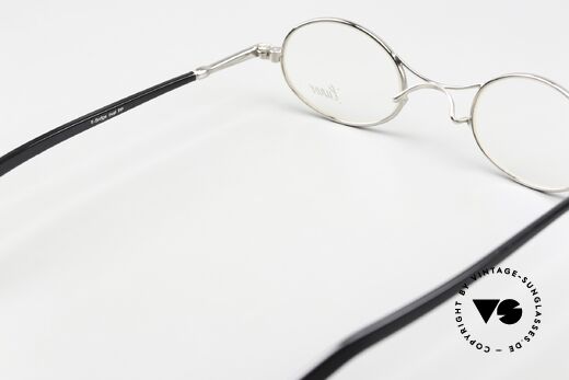 Lunor X-Bridge Oval Rare Precious Platinum Specs, Size: small, Made for Men and Women