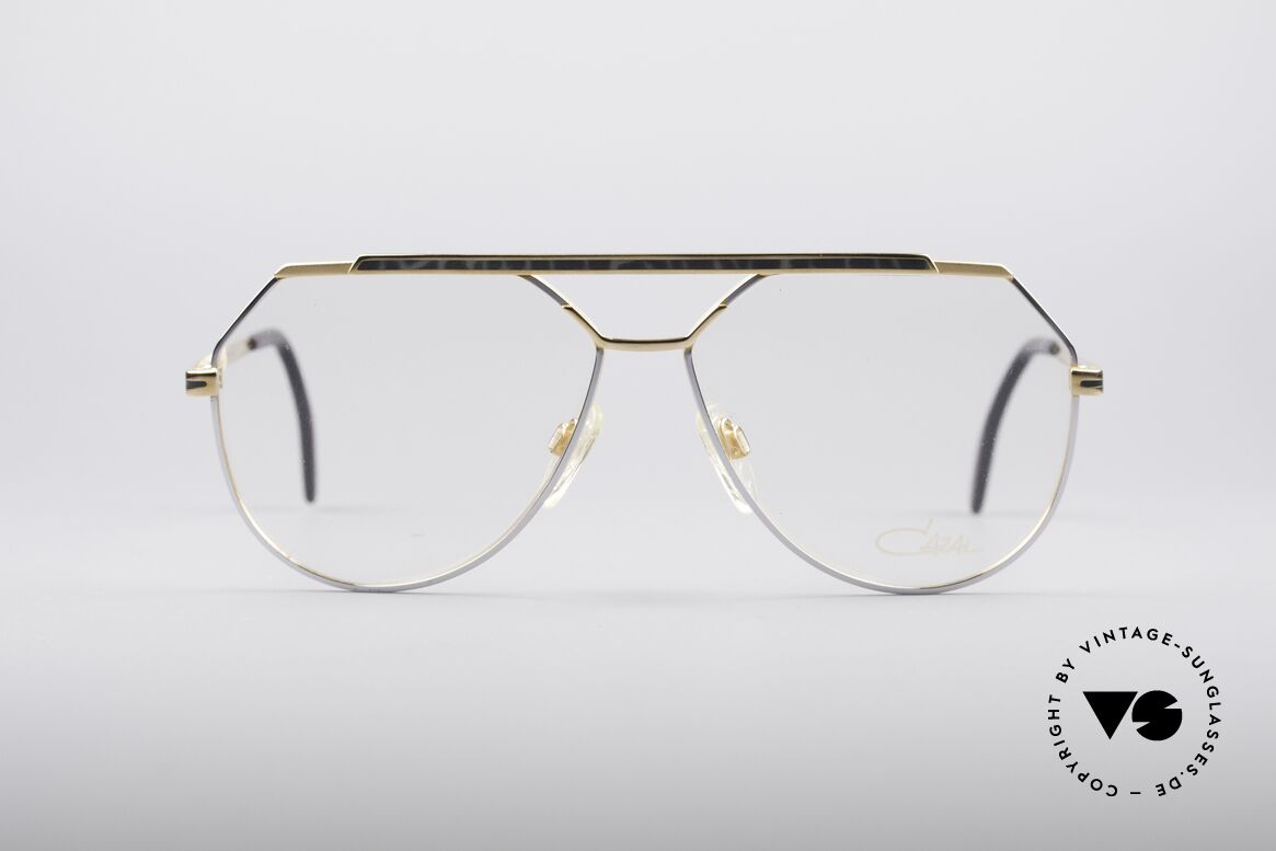 Cazal 733 Gold Plated 80's Eyeglasses, striking Cazal eyeglass-frame for men from 1986/87, Made for Men
