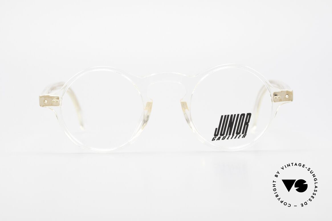 Jean Paul Gaultier 57-0072 90's Vintage Designer Frame, timeless round designer glasses by J. P. Gaultier, Made for Men and Women