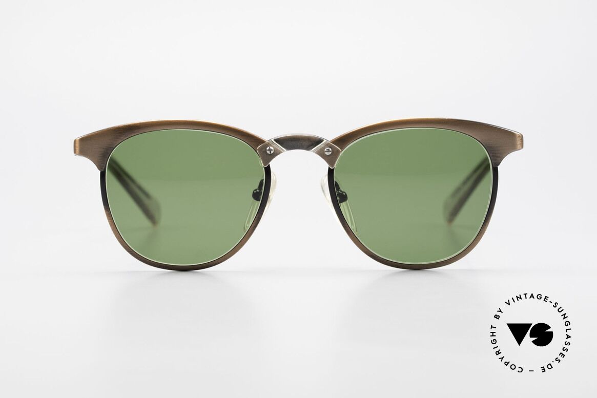 Jean Paul Gaultier 57-0175 Rare 90's Panto JPG Sunglasses, monolithic vintage designer sunglasses by Gaultier, Made for Men and Women