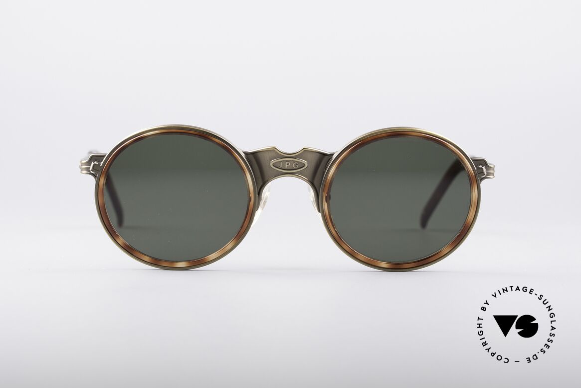 Jean Paul Gaultier 56-3272 Round 90's Shades, vintage round sunglasses by J.P. Gaultier from 1992, Made for Men and Women Jean Paul Gaultier 56-3272 Round 90's Shades, vintage round sunglasses by J.P. Gaultier from 1992, Made for Men and Women