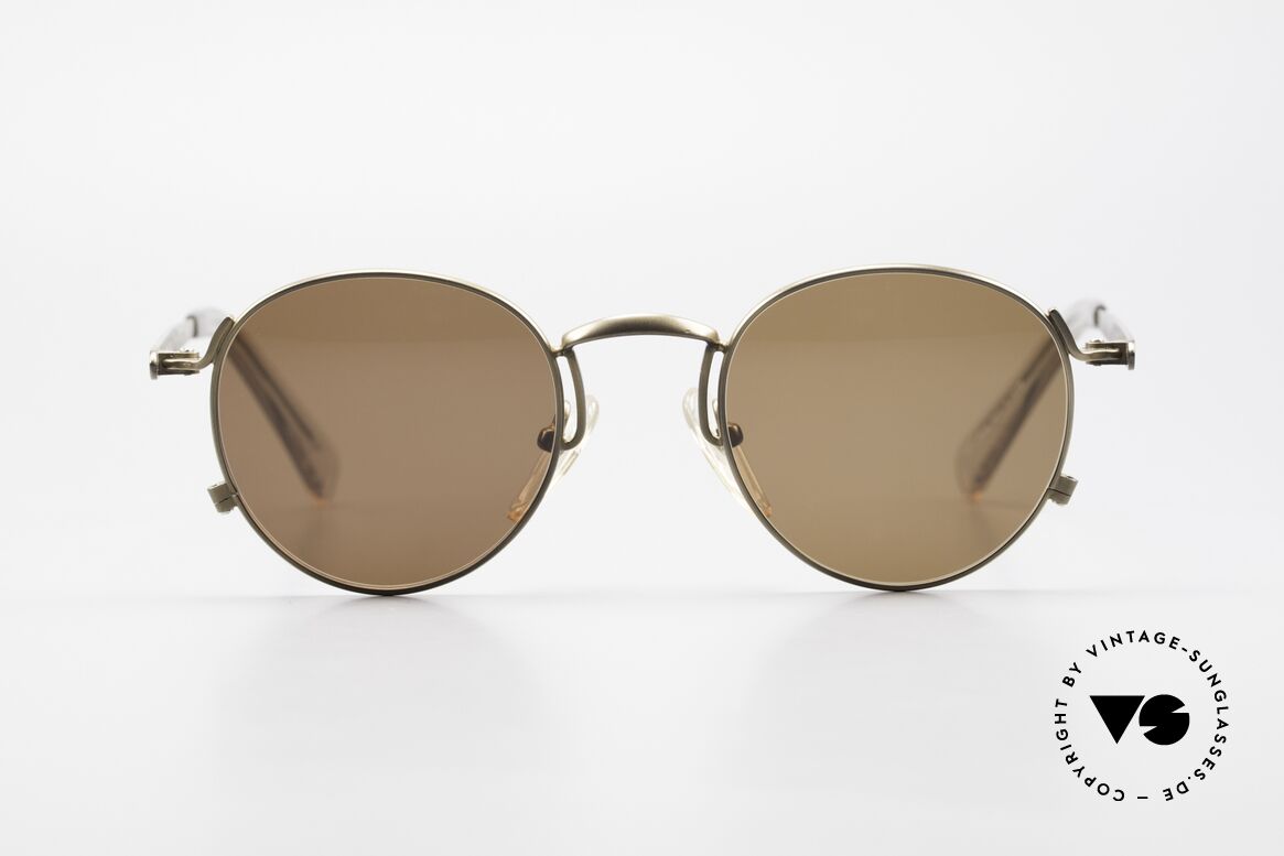 Jean Paul Gaultier 57-1171 90's JPG Designer Sunglasses, high-end round designer shades by J.P. Gaultier, Made for Men and Women