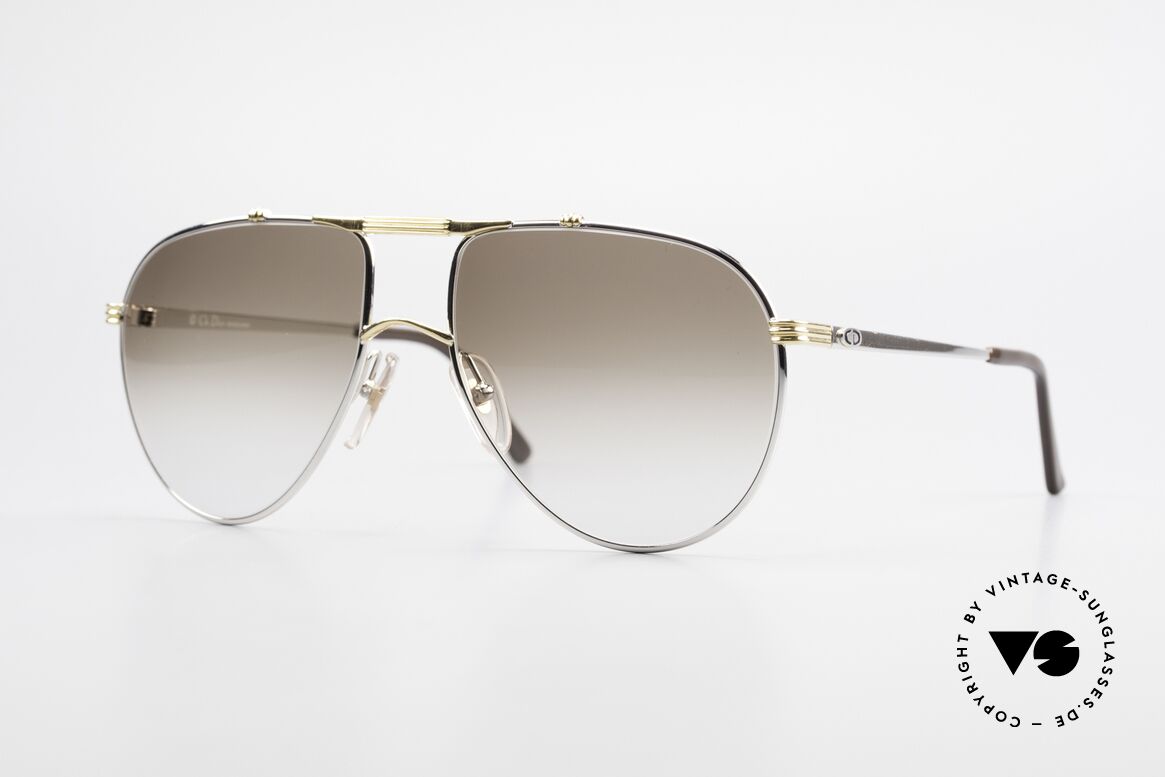 Christian Dior 2248 Large 80's Aviator Sunglasses, noble shades of the "Monsieur"-series by Christian Dior, Made for Men