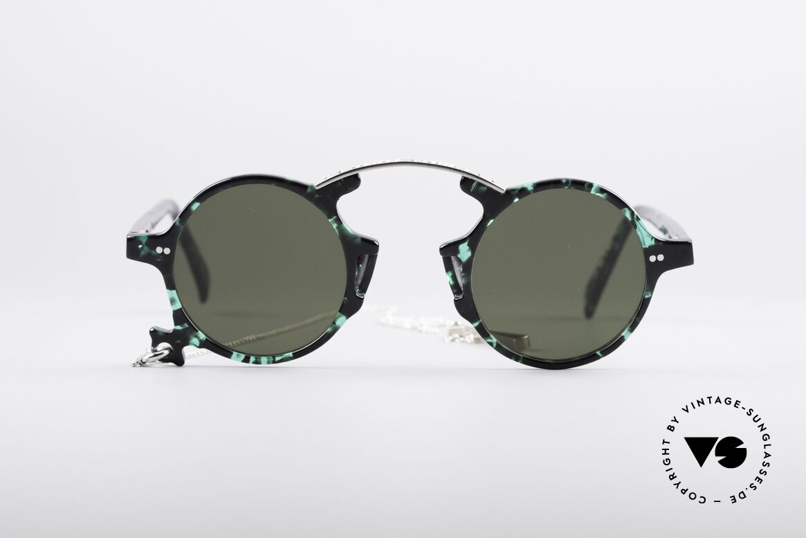 Jean Paul Gaultier 58-0271 90's Steampunk Shades, spectacular model of the Junior Gaultier Series, Made for Men and Women