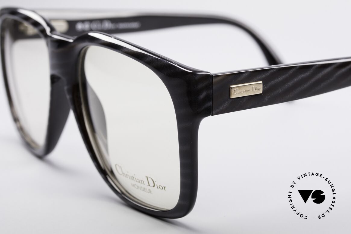 Christian Dior 2295 80's Designer Frame Monsieur, noble and discreet coloring (a kind of 'black-horn'), Made for Men