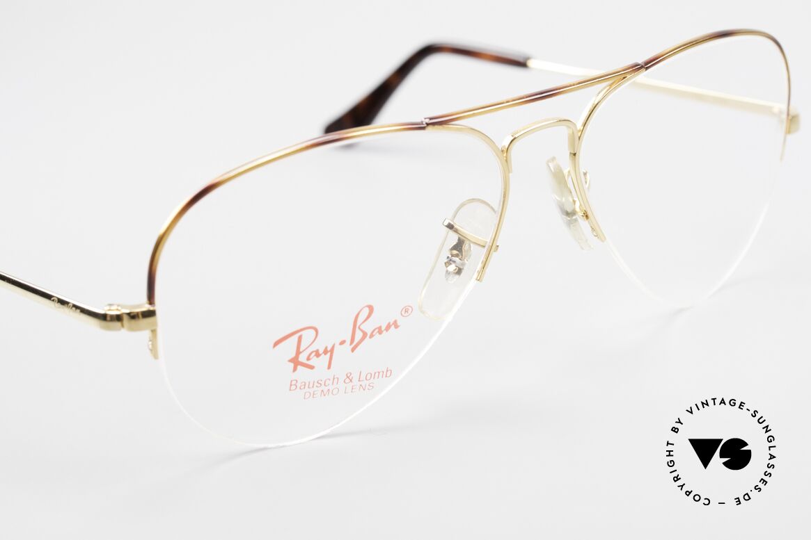 Ray Ban Aviator Half Rimless Frame Tortuga, limited Tortuga version (gold-tortoise finish), Made for Men and Women