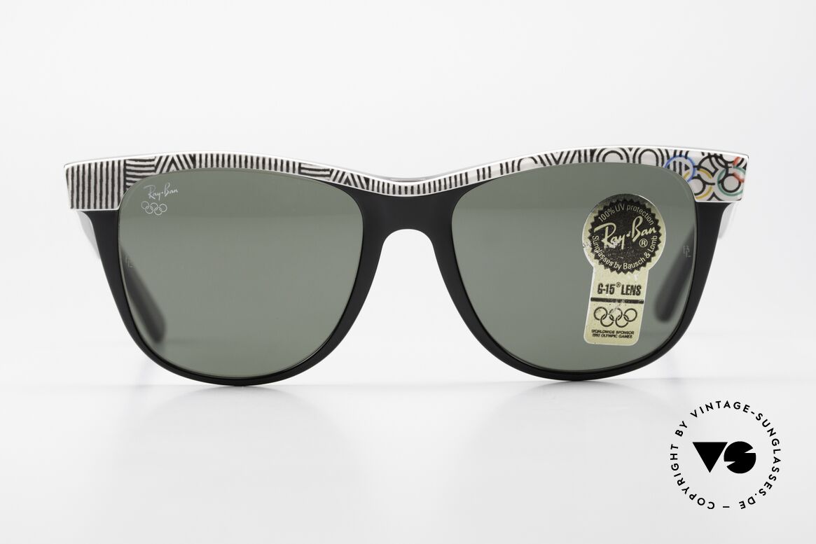 Ray Ban Wayfarer II Collector Sunglasses Sport, rare Olympia Series - sports edition 'Mexico City 68', Made for Men and Women