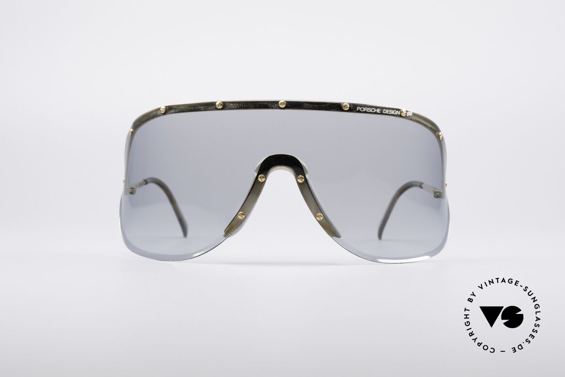 Porsche 5620 Original Yoko Ono Shades Gold, huge shades, made for a flashy appearance (eye-catcher), Made for Men and Women