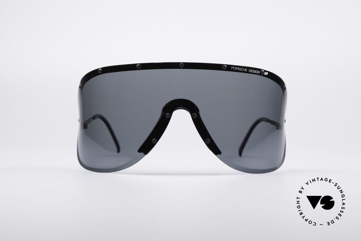 Porsche 5620 80's Yoko Ono Shades Black, mod. 5620: vintage Porsche sunglasses by Carrera Design, Made for Men and Women