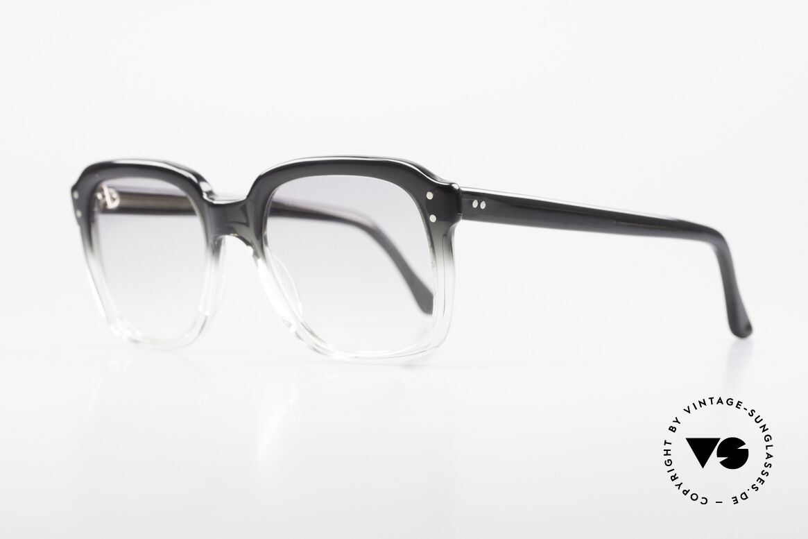 Metzler 449 1970's Original Nerd Glasses, massive frame, top craftsmanship; medium size 130mm, Made for Men