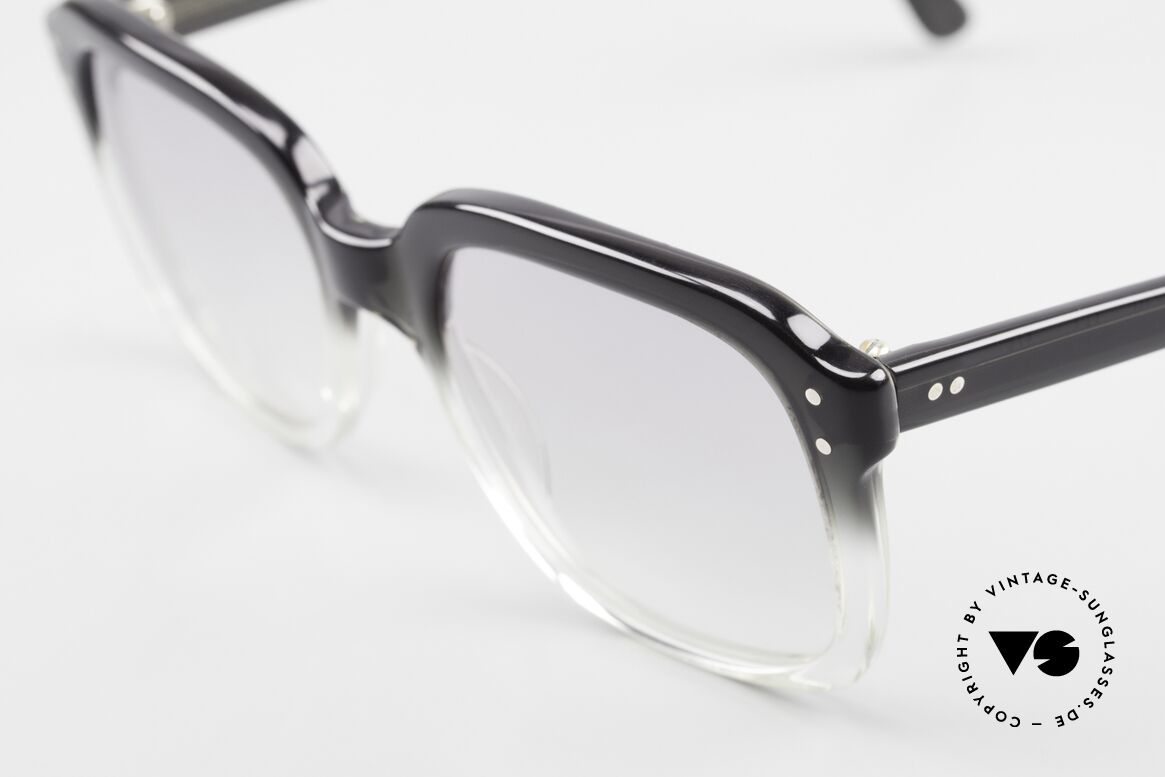 Metzler 449 1970's Original Nerd Glasses, 'black to crystal' coloring (characteristical for the 70's), Made for Men