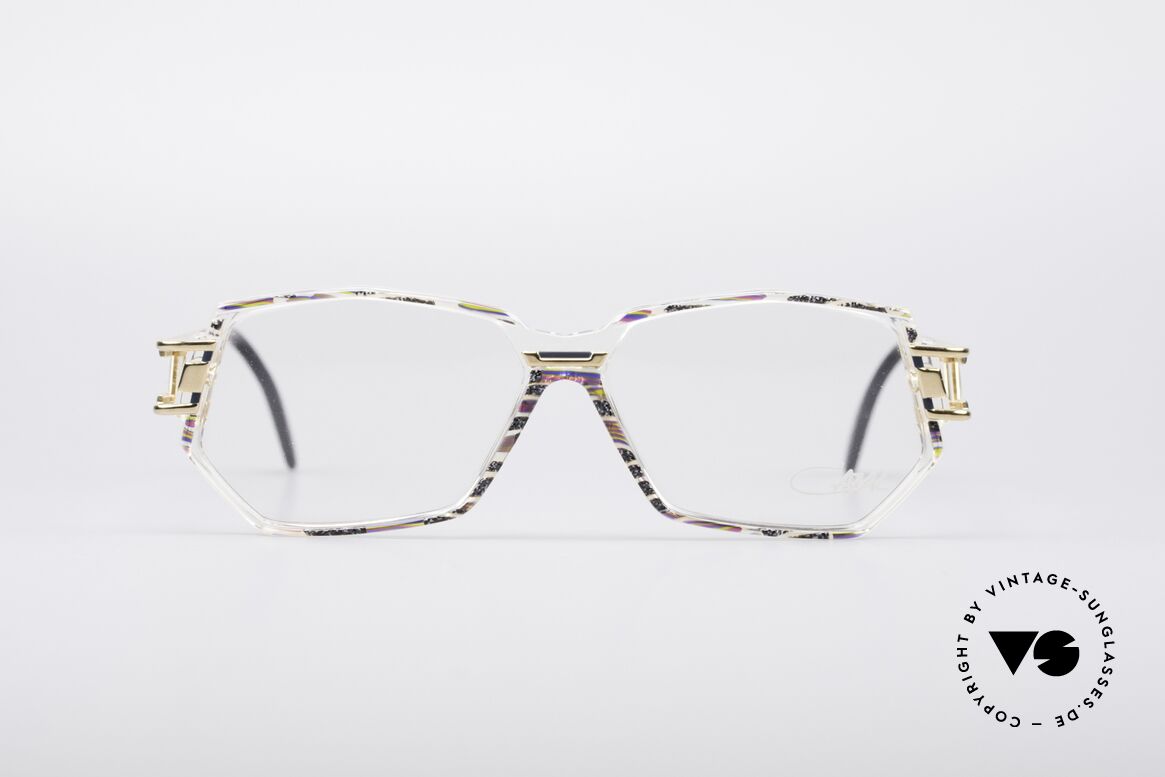 Cazal 359 90's Hip Hop Eyeglasses, vintage Cazal designer eyeglass-frame in M size 56/12, Made for Women