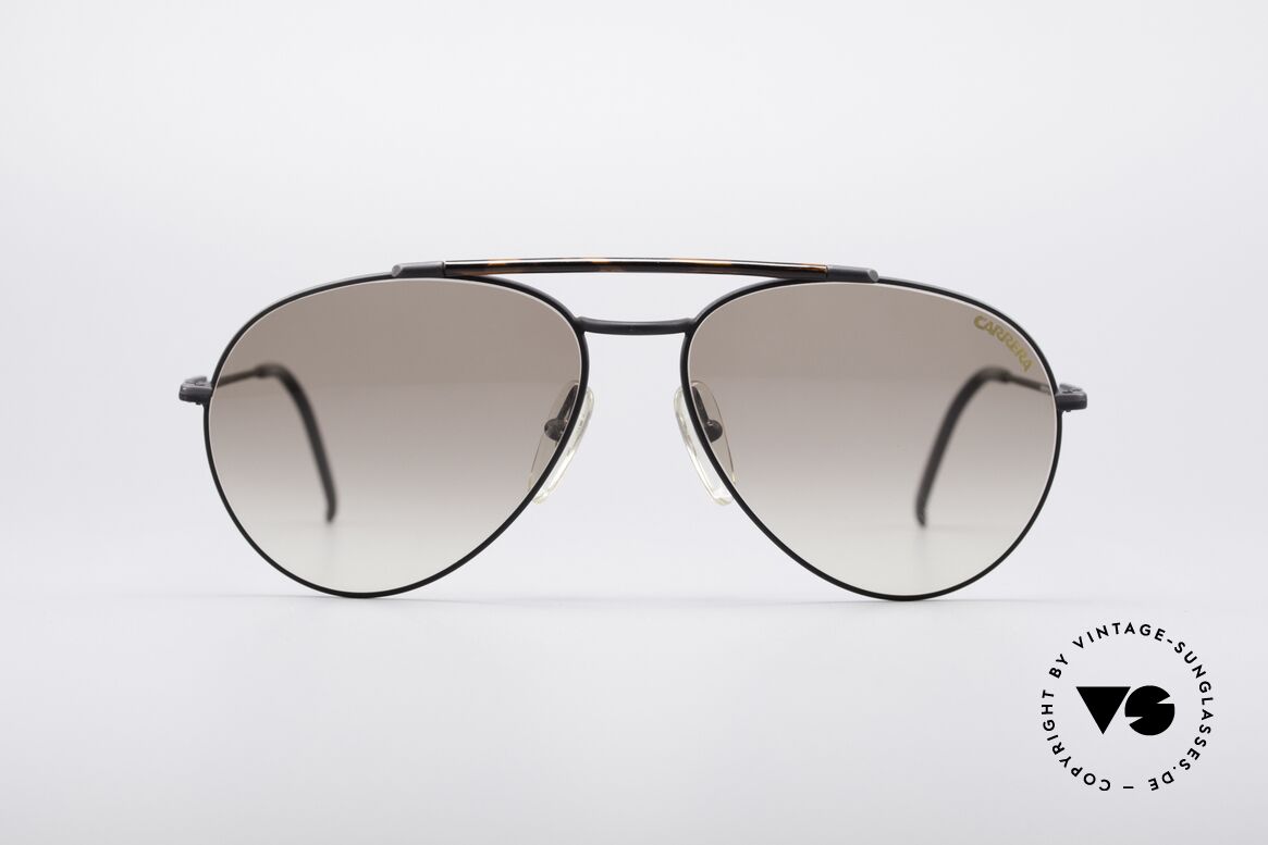 Carrera 5349 True Vintage 80's Shades, dull black frame with a tortoise colored brow bar, Made for Men
