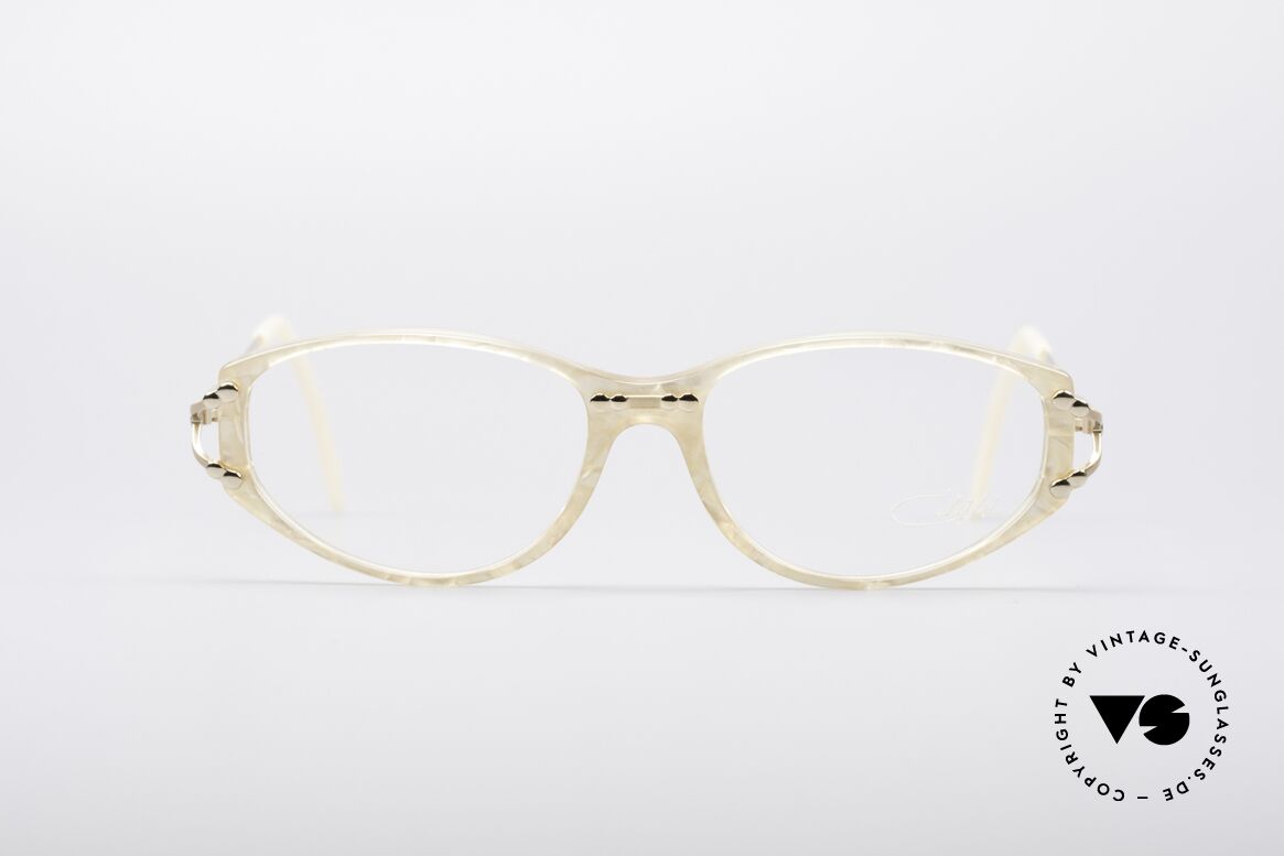 Cazal 375 Vintage Pearl Frame, feminine Cazal designer eyeglasses of the mid 90's, Made for Women