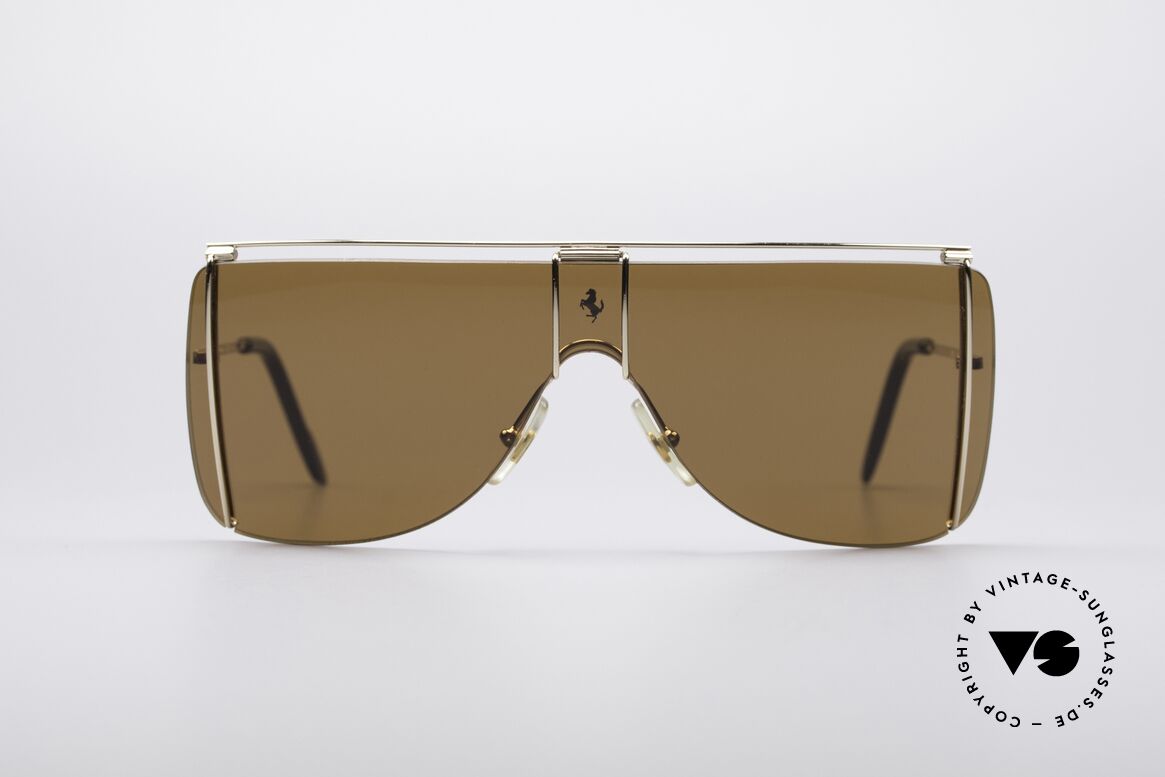 Ferrari F20 90's Sports Sunglasses, sporty 90's luxury sunglasses by famous Ferrari, Made for Men