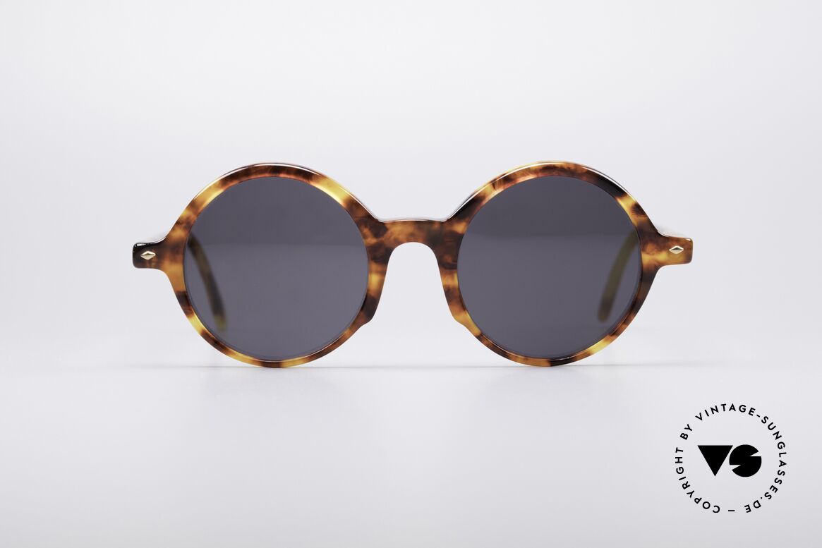 Giorgio Armani 319 Round 90's Sunglasses, timeless vintage Giorgio Armani designer sunglasses, Made for Men