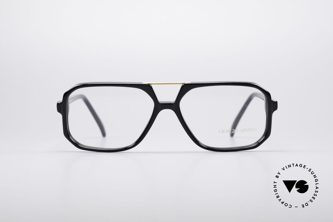 Giorgio Armani 301 Vintage Designer Glasses, striking vintage Giorgio Armani designer eyeglasses, Made for Men