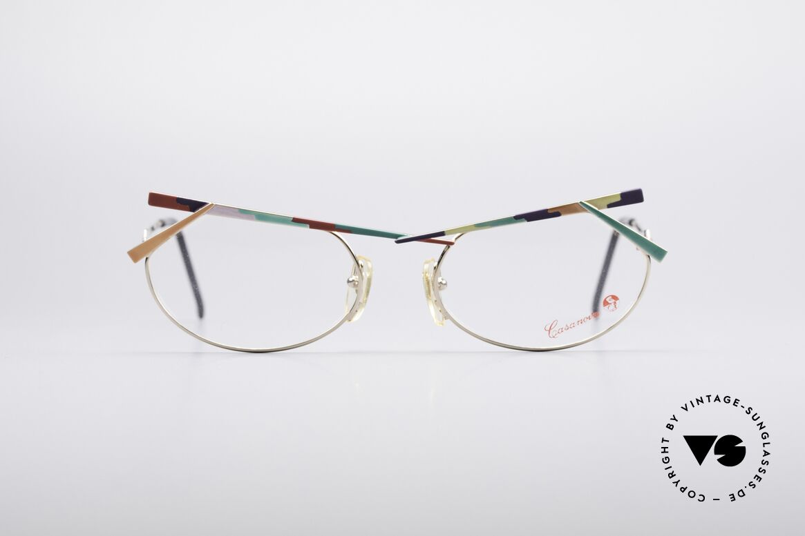 Casanova PMC1 24kt Gold Plated Art Frame, lively CASANOVA vintage eyeglasses from around 1985, Made for Women