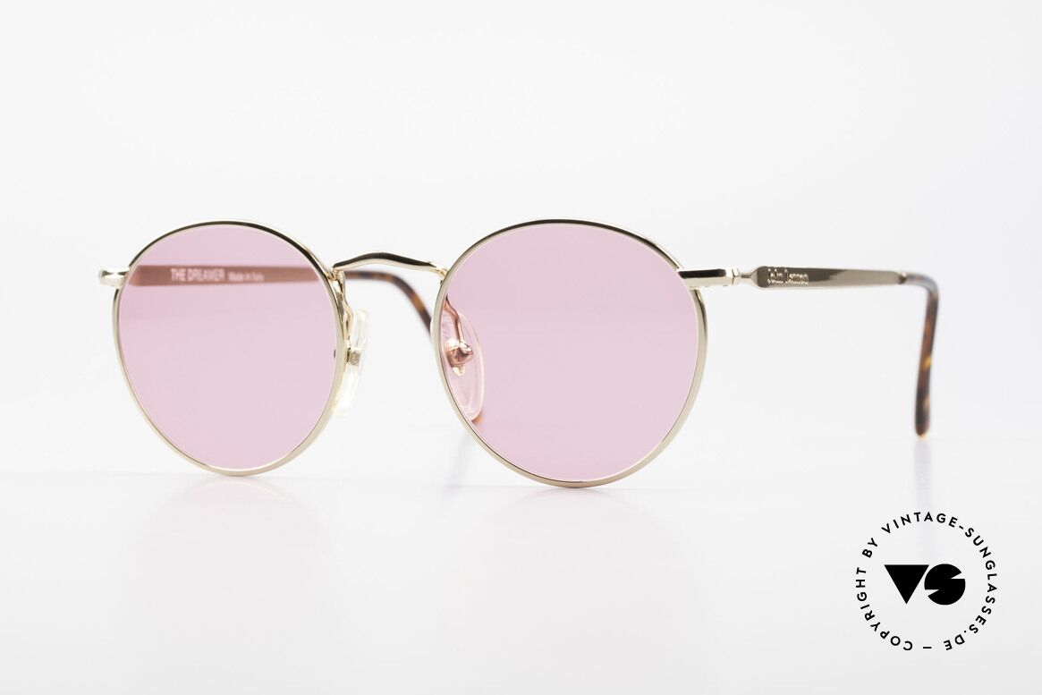 John Lennon - The Dreamer X-Small Pink Vintage Glasses, mod. 'The Dreamer': panto sunglasses in 47mm size (XS), Made for Men and Women