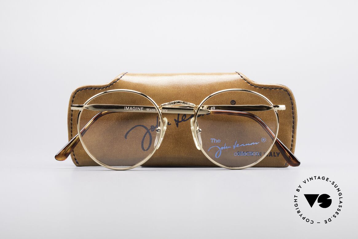 John Lennon - Imagine Small Round Vintage Frame, NO RETRO PANTO EYEGLASSES; but a rare old Original!, Made for Men and Women