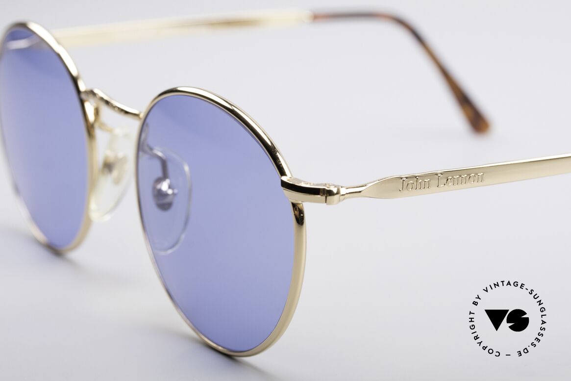 John Lennon - Imagine Original John Lennon Glasses, blue sun lenses (for 100% UV protection); simply unique, Made for Men and Women