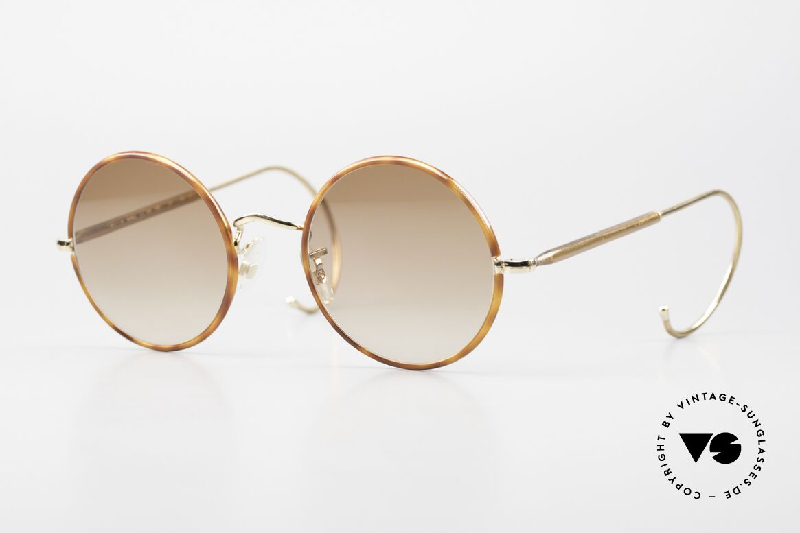 Savile Row Round 47/20 Harry Potter Glasses 14kt GF, timeless round vintage sunglasses from the 1980's, Made for Men