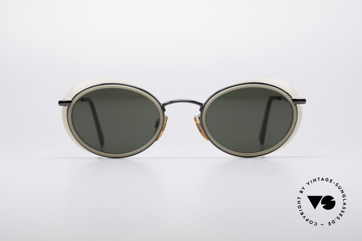 Giorgio Armani 666 Side Shields Frame, 90's Armani designer sunglasses with small side shields, Made for Men and Women Giorgio Armani 666 Side Shields Frame, 90's Armani designer sunglasses with small side shields, Made for Men and Women