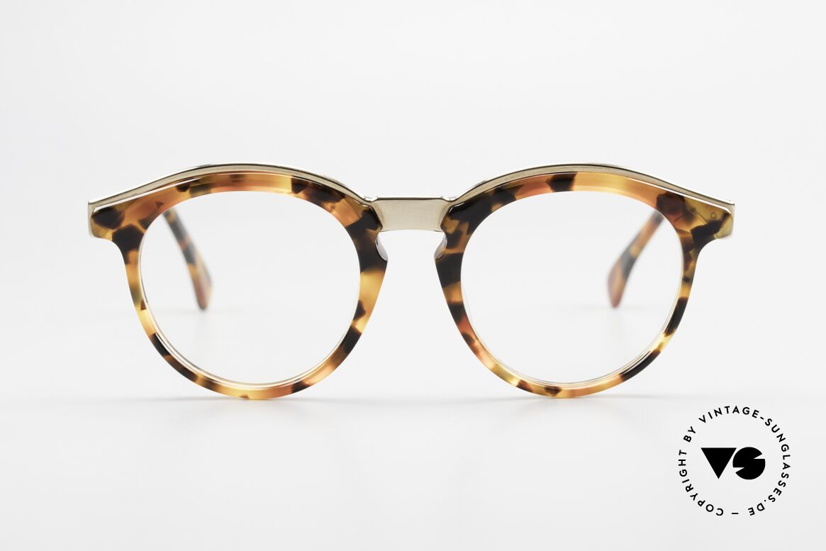 Alain Mikli 626 / 281 Old 80's Vintage Panto Glasses, round vintage designer eyeglasses by ALAIN MIKLI, Made for Men