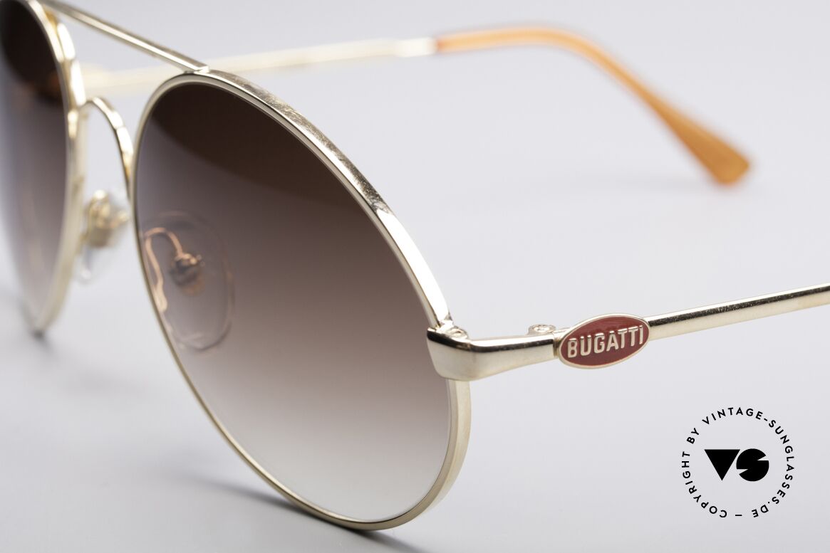 Bugatti 65986 Luxury 80's Sunglasses, premium craftsmanship and MEDIUM size 54, Made for Men