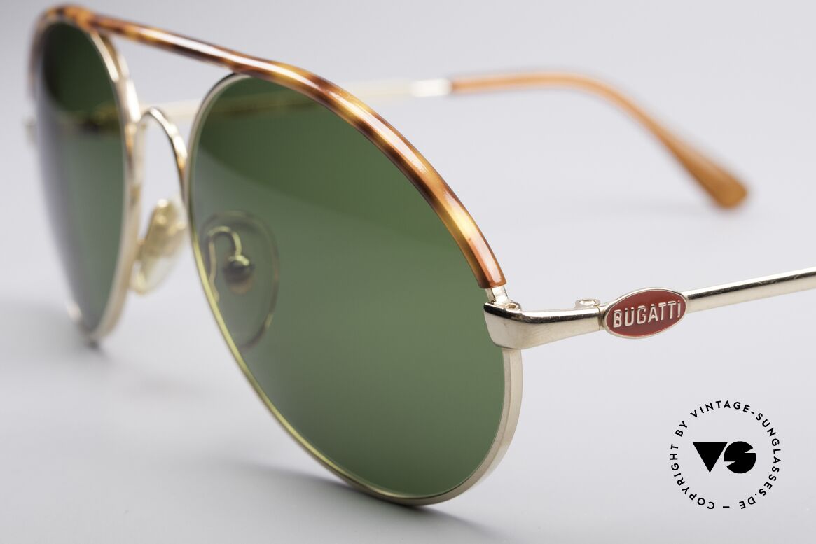 Bugatti 65986 Men's 80's Sunglasses, premium craftsmanship and LARGE size 56mm, Made for Men