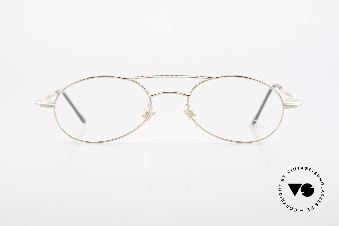 Bugatti 22996 Rare 90's Men's Eyeglass-Frame, ergonomic frame design (1st class wearing comfort), Made for Men
