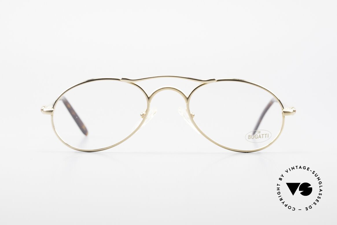 Bugatti 23407 Men's Eyeglasses With Clip On, very elegant vintage Bugatti designer eyeglasses, Made for Men