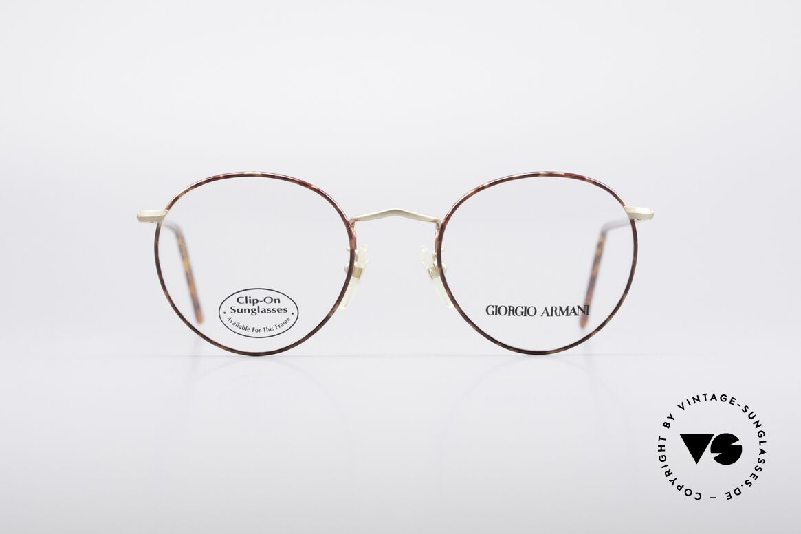 Giorgio Armani 186 Classic 90's Panto Frame, timeless vintage Giorgio Armani designer eyeglasses, Made for Men