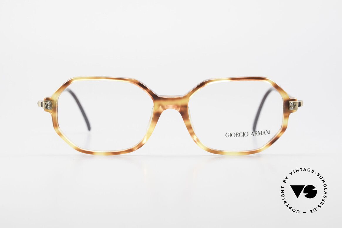 Giorgio Armani 349 No Retro Glasses Vintage Frame, octagonal GIORGIO Armani vintage eyeglasses, Made for Men and Women