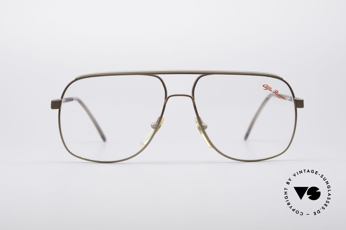 Alfa Romeo 882-21 80's Vintage Glasses, sporty Italian vintage designer glasses by Alfa Romeo, Made for Men