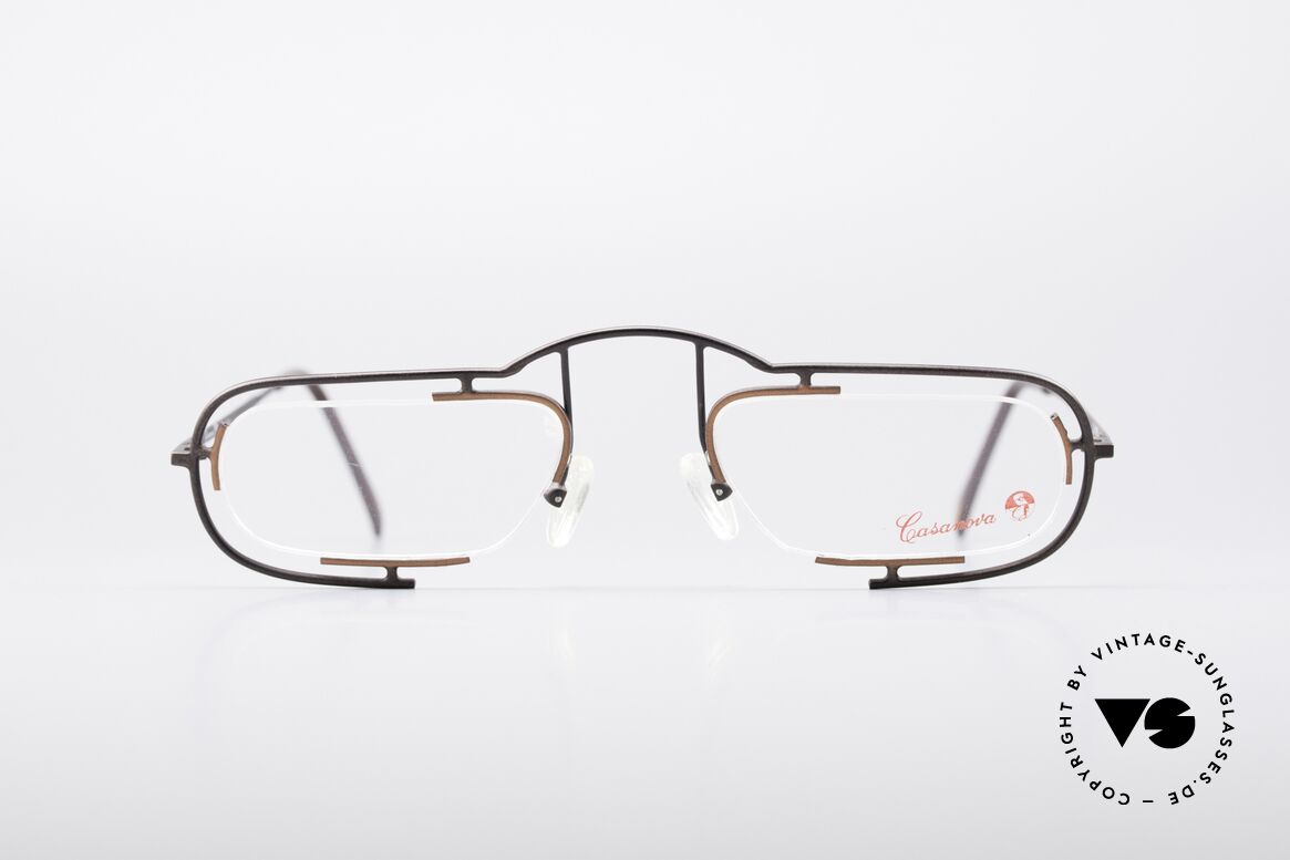 Casanova Clayberg Rare Vintage Eyglass Frame, interesting designer eyeglass-frame by Casanova, Made for Men and Women