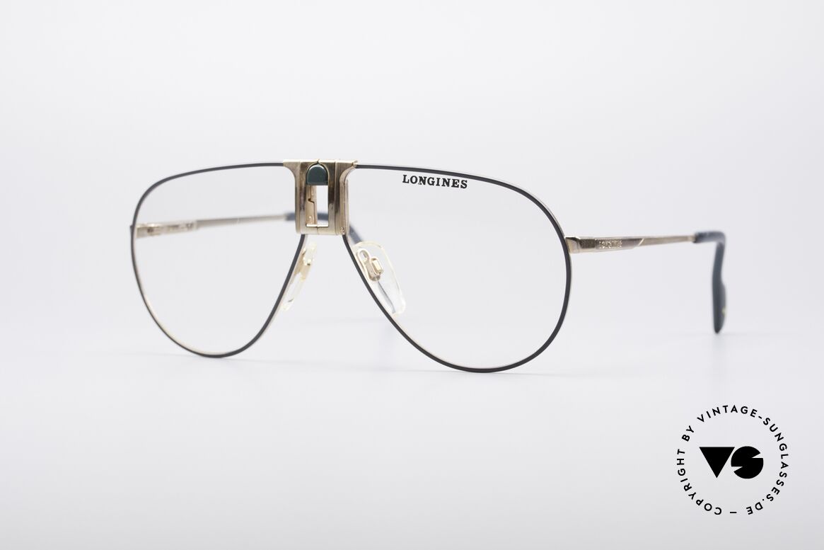 Longines 0154 1980's Aviator Glasses, high-end VINTAGE designer eyeglasses by LONGINES, Made for Men