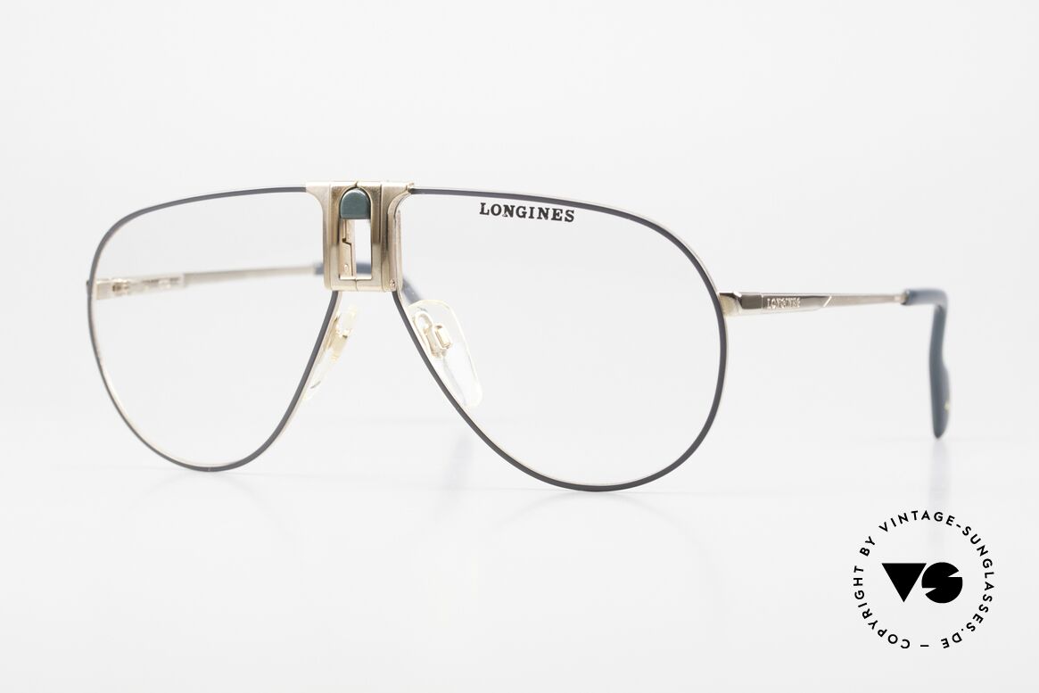 Longines 0154 1980's Aviator Eyeglasses, high-end VINTAGE designer eyeglasses by LONGINES, Made for Men