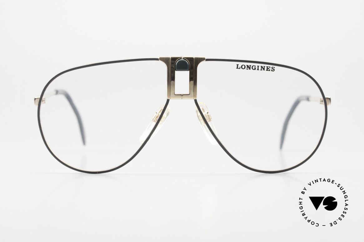 Longines 0154 1980's Aviator Eyeglasses, precious frame with spring hinges (Metzler, Germany), Made for Men