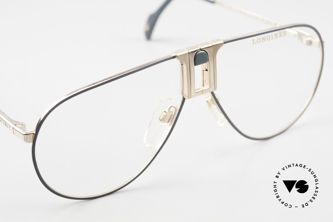Longines 0154 1980's Aviator Eyeglasses, never worn (like all our premium vintage eyeglasses), Made for Men