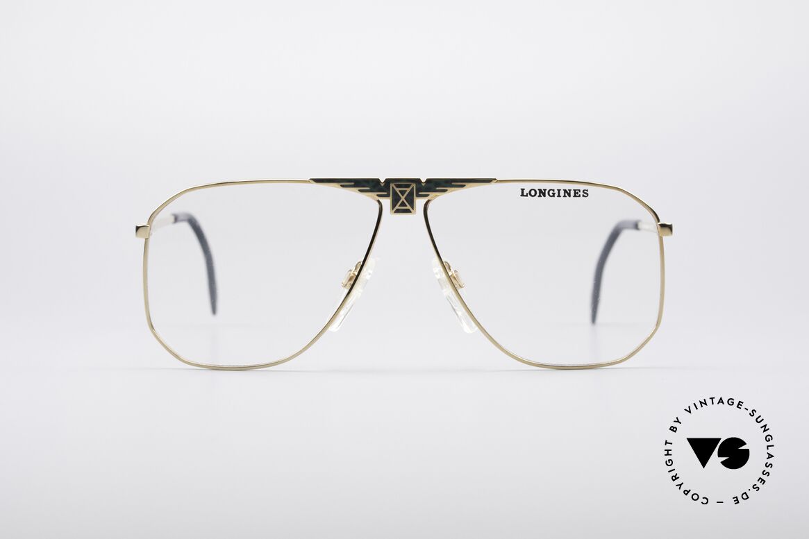 Longines 0155 80's Designer Frame For Men, high-end VINTAGE designer eyeglasses by LONGINES, Made for Men