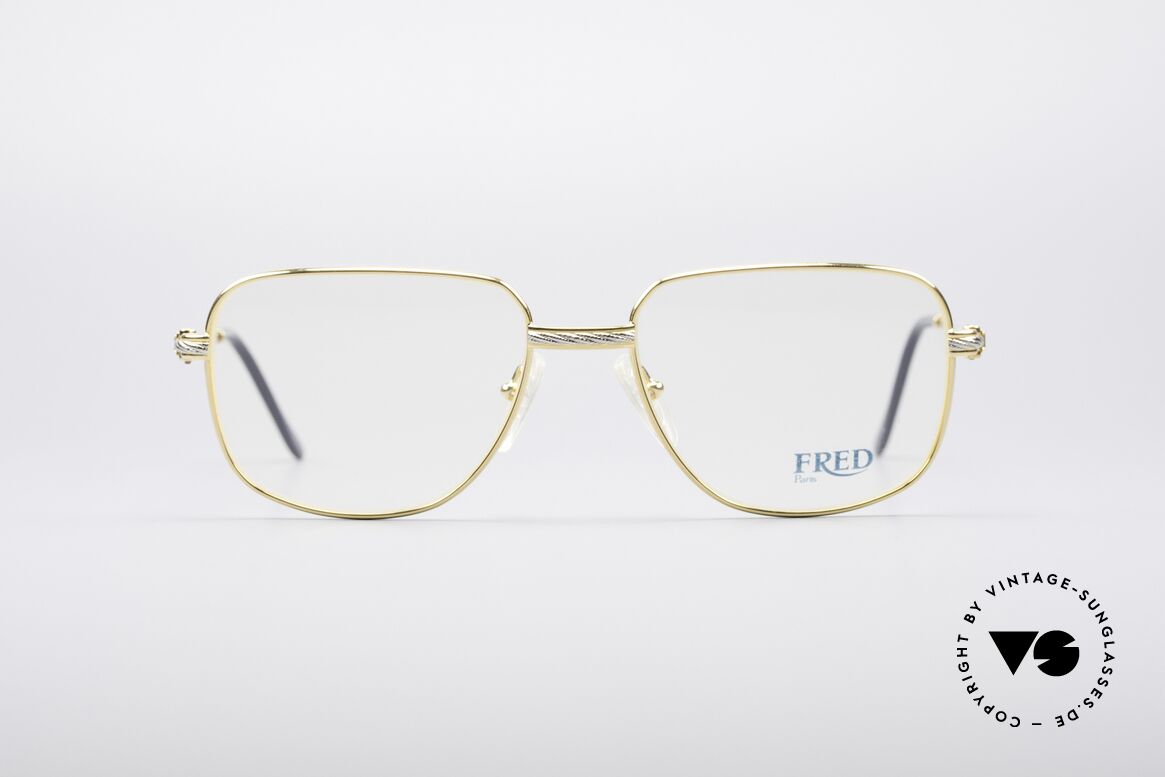 Fred Zephir Luxury Sailing Glasses, vintage eyeglass-frame by Fred, Paris from the 1980s, Made for Men